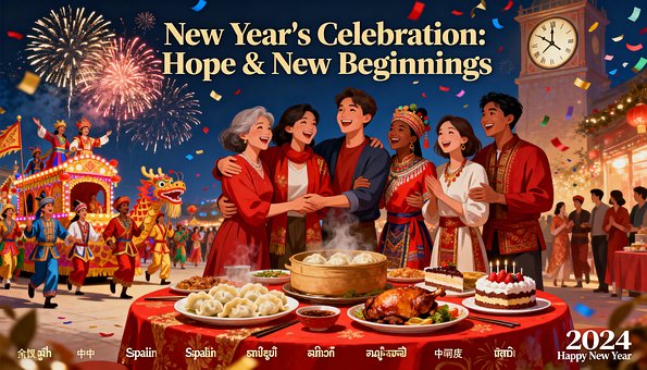 Free Happy New Year Ai illustration and picture