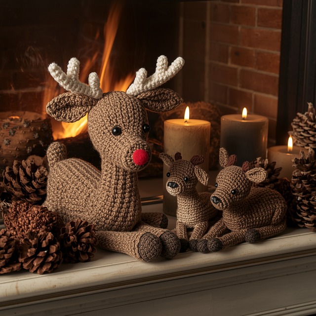 Free Crochet Reindeer illustration and picture