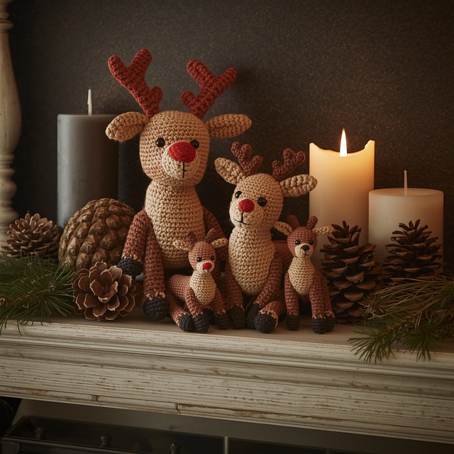 Free Crochet Reindeer illustration and picture