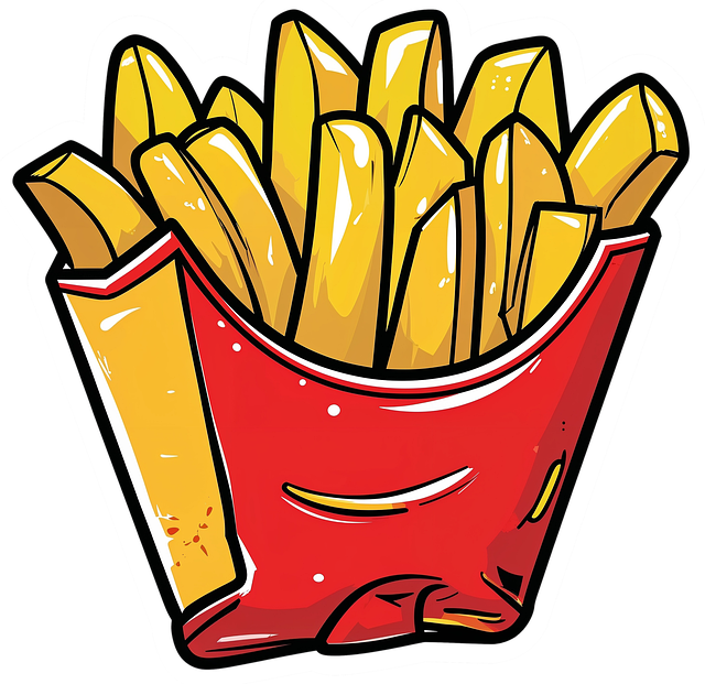 Free ai generated fries food illustration