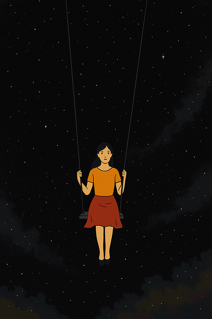 Free space stars galaxy illustration