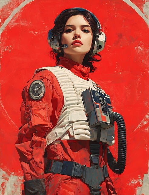 Free pilot resistance scifi illustration