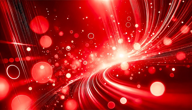 Free red bokeh abstract illustration