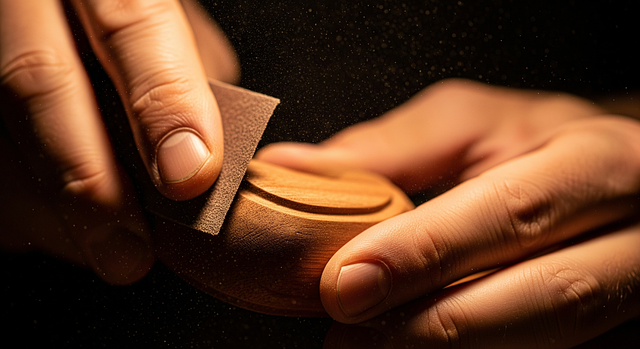 Free woodworker sanding craft illustration