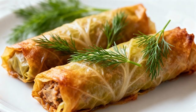 Free cabbagerolls stuffed meat illustration