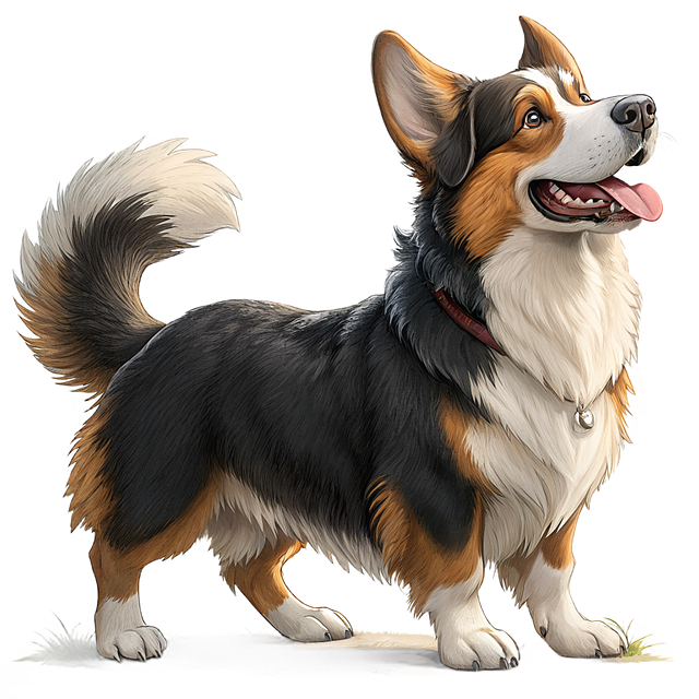Free corgi dog nature illustration