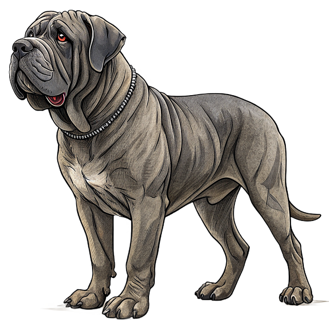 Free mastiff animal dog illustration