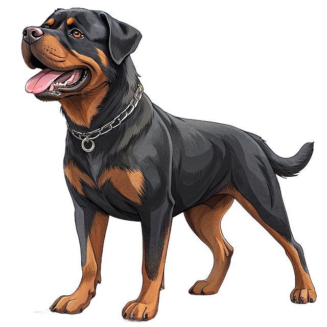 Free rottweiler dog animal illustration