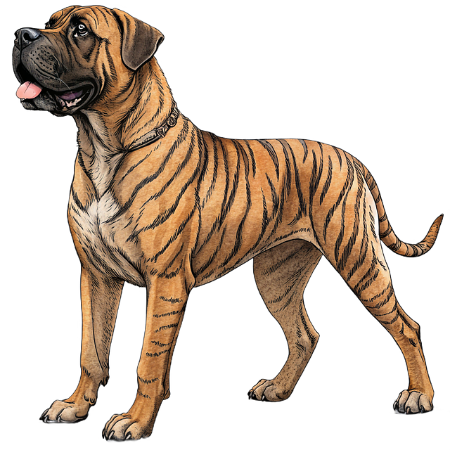 Free mastiff animal dog illustration
