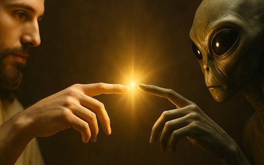 Gott, Hanuman, Außerirdischer, Ufo
