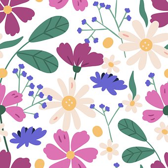Floral, Natura, Flori, Proiecta, Desen