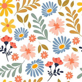 Floral, Natura, Flori, Proiecta, Desen