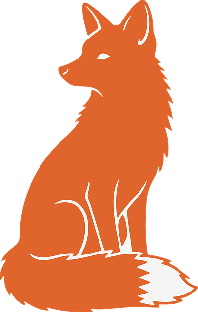 Free fox animal silhouette illustration