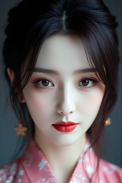 Free girl solo earrings illustration