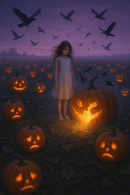 Free halloween autumn samhain illustration