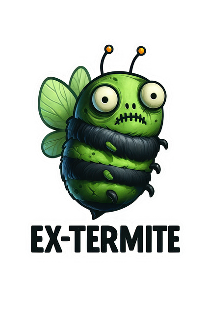 Free ai generated ex termite funny insect illustration
