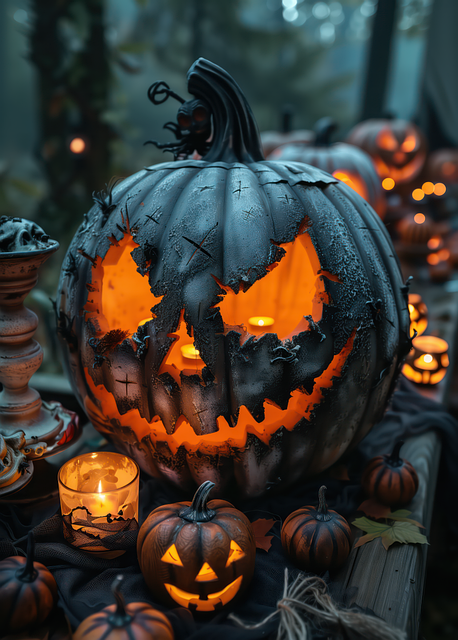 Halloween, Falle, Tåke, Skyggen, Lys