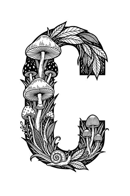 Pilz Buchstabe C