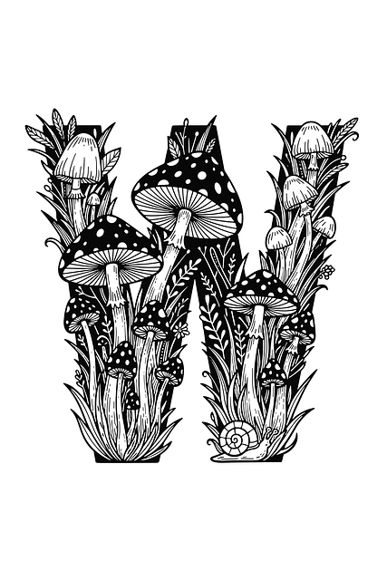 Pilz Buchstabe W
