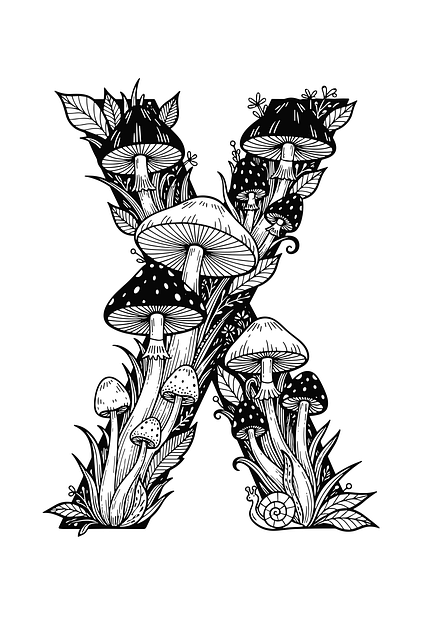 Pilz Buchstabe X