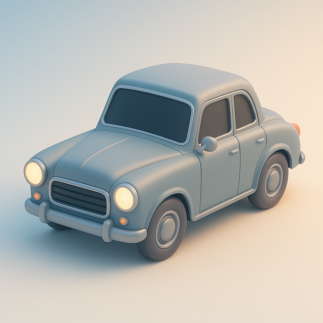 Wagen, 3D, Jahrgang, Fahrzeug, Blau