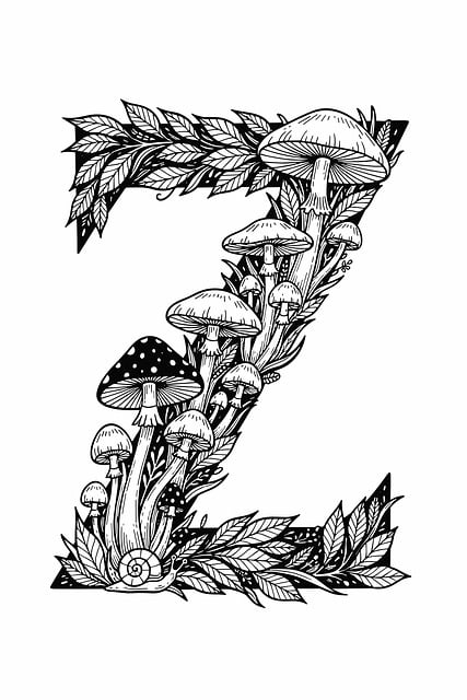 Pilz Buchstabe Z