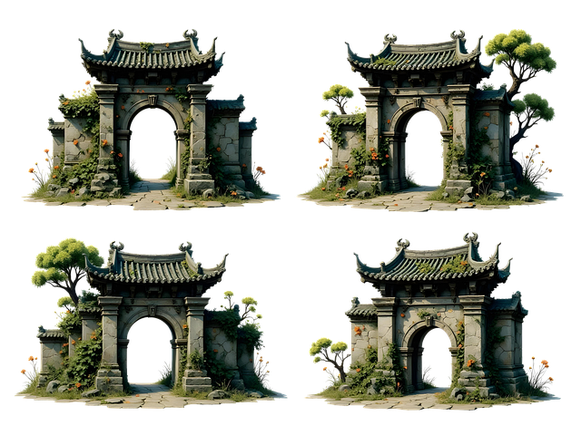 Free china nature landscape illustration