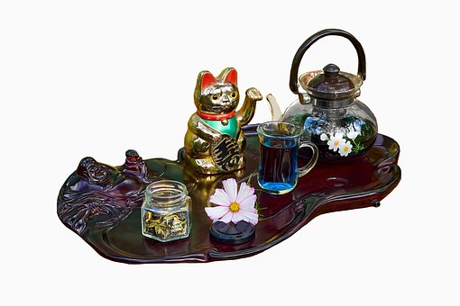 China, Thee, Ketel, Beker, Thee Drinken