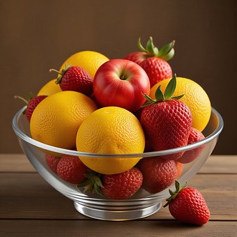 Frukt, Fersk, Sitrus, Jordbær, Epler