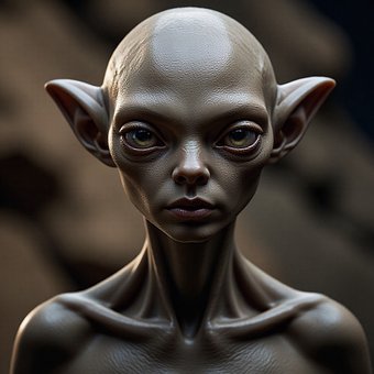 Utenomjordisk, Ansikt, Mann, Portrett