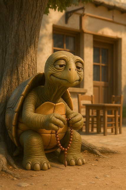 Free turtle old turtle village coffeehouse illustration
