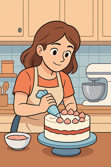 Free cake decorating cake dessert illustration