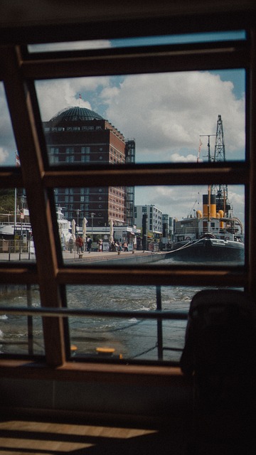 Hamburg, Prístav, Mesto, Čln, Maják