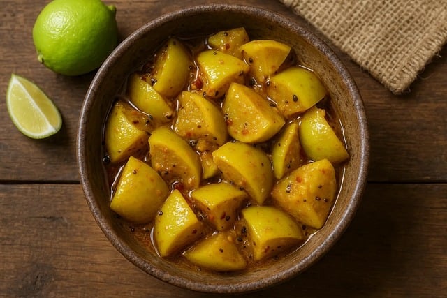 Free lime pickle food illustration