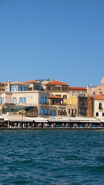 Chania, Grecia, Creta, Mar, Puerto