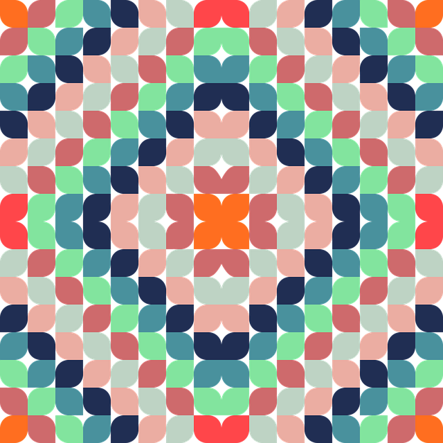 Free retro geometric pattern colorful vector