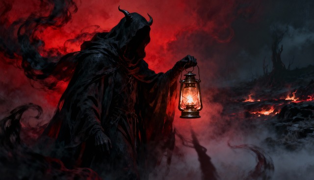 Free devil demons horror illustration