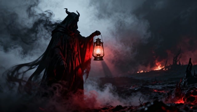 Free devil demons horror illustration