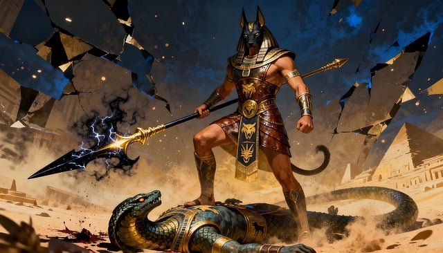 Free anubis egyptian gods mythology illustration