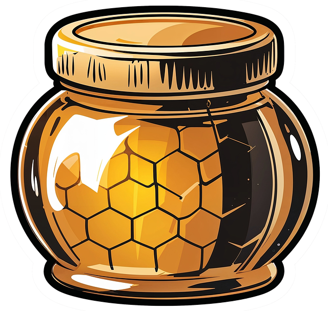 Free cut out honey honey pot illustration
