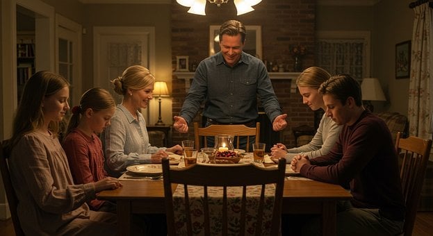 Cena Familiar, Estilo Normanrockwell