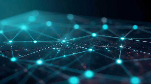 Free blockchain hologram future illustration