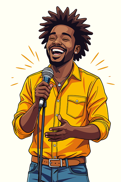 Free ai generated comedian stand-up artist vector