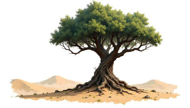 Free tree nature landscape illustration