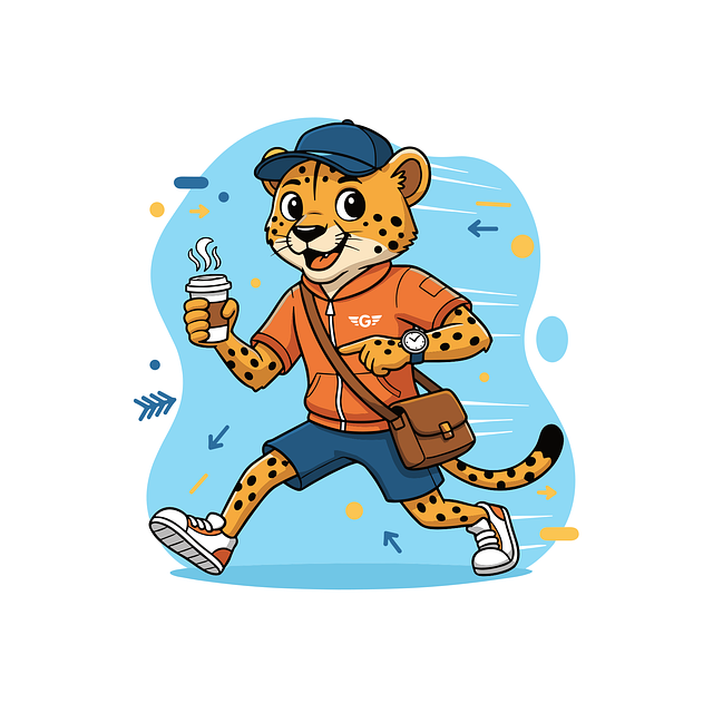 Free ai generated cheetah illustration running cheetah vector