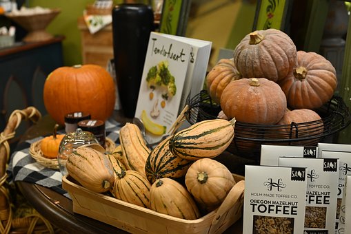 Dýně, Squash, Zemědělci Trh, Sklizeň