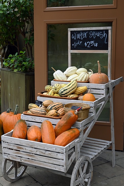 Squash, Dýně, Zemědělci Trh, Podzim