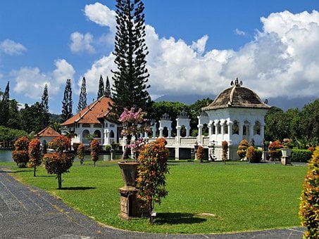 Bali, Indonesia, Taman Ujung, Vannpalass