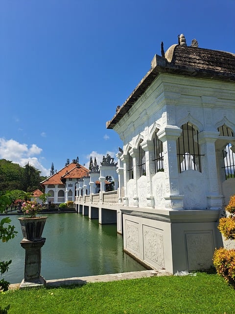 Bali, Indonesia, Taman Ujung, Vannpalass