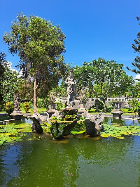 Bali, Indonesia, Taman Ujung, Vannpalass